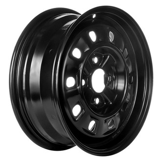CCI® - 10-Slot Black 15x6 Steel Factory Wheel - Remanufactured