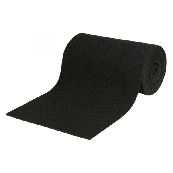 C.E. Smith® - 12' L x 11" W Black Polyester Bunk Roll Carpet