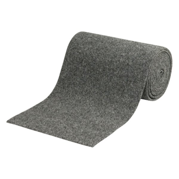 C.E. Smith® - 18' L x 18" W Gray Polyester Bunk Roll Carpet