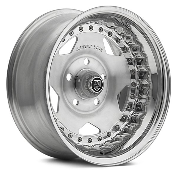 Center Line 000p Convo Pro Wheels Brushed With Polished Lip Rims