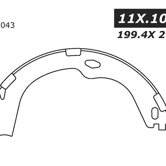 Centric® - Premium Parking Brake Shoes
