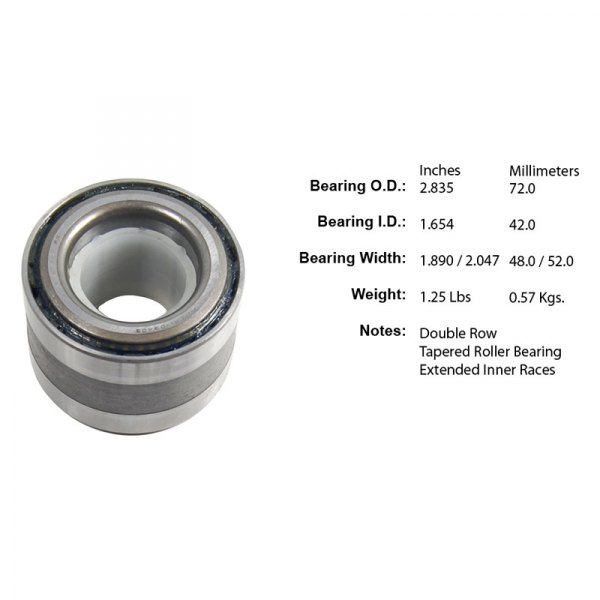 Centric® - Premium™ Rear Driver Side Wheel Bearing and Race Set