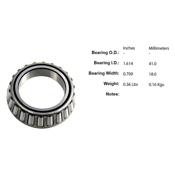 Centric® - Premium™ Front Driver Side Outer Wheel Bearing