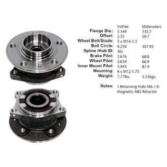 Centric® - C-Tek™ Wheel Bearing and Hub Assembly