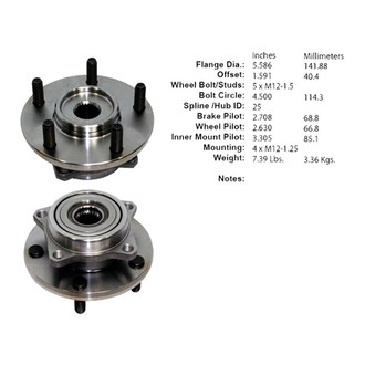 Centric® - C-Tek™ Passenger Side Wheel Bearing and Hub Assembly