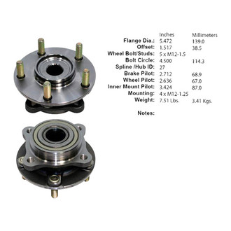 Centric® - C-Tek™ Wheel Bearing and Hub Assembly