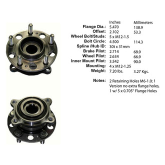 Centric® - Premium™ Wheel Bearing and Hub Assembly
