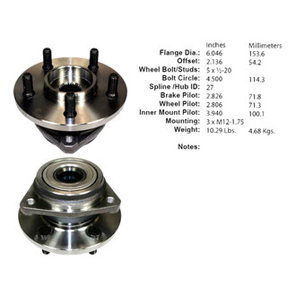 Centric® - C-Tek™ Wheel Bearing and Hub Assembly