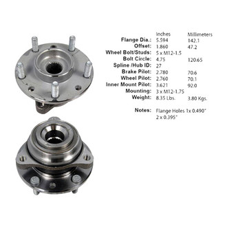 Centric® - C-Tek™ Rear Passenger Side Standard Driven Wheel Bearing and Hub Assembly