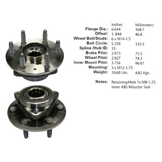 Centric® - Premium™ Wheel Bearing and Hub Assembly