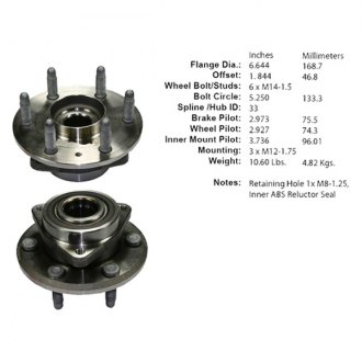 Gmc Acadia Wheel Hubs Assemblies Bearings Seals Carid Com