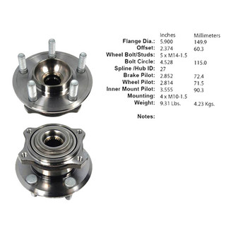 Centric® - C-Tek™ Wheel Bearing and Hub Assembly