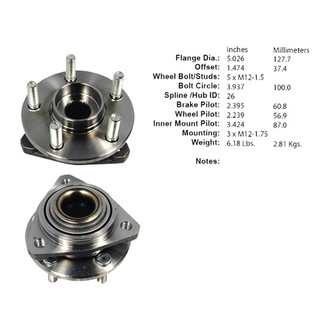 Centric® - C-Tek™ Wheel Bearing and Hub Assembly