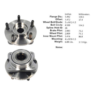 Centric® - C-Tek™ Wheel Bearing and Hub Assembly