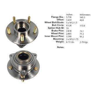 Centric® - C-Tek™ Wheel Bearing and Hub Assembly