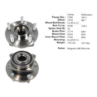 Centric® - Premium™ Wheel Bearing and Hub Assembly