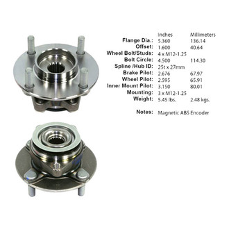 Centric® - C-Tek™ Wheel Bearing and Hub Assembly