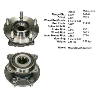 Centric® - Premium™ Wheel Bearing and Hub Assembly