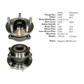 Centric® - Premium™ Wheel Bearing and Hub Assembly
