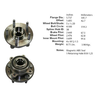Centric® - C-Tek™ Wheel Bearing and Hub Assembly