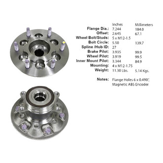 Centric® - C-Tek™ Wheel Bearing and Hub Assembly