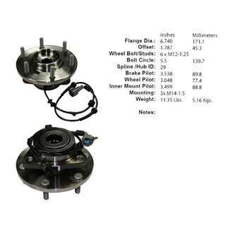 Centric® - C-Tek™ Front Passenger Side Standard Driven Wheel Bearing and Hub Assembly