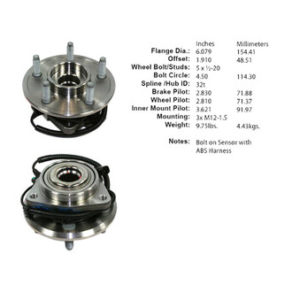 Centric® - Premium™ Wheel Bearing and Hub Assembly