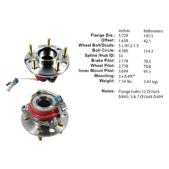 Centric® - C-Tek™ Wheel Bearing and Hub Assembly