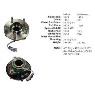Centric® - C-Tek™ Wheel Bearing and Hub Assembly