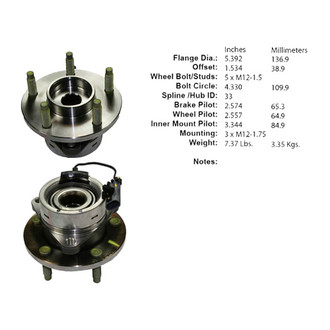 Centric® - C-Tek™ Wheel Bearing and Hub Assembly