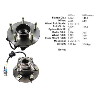 Centric® - C-Tek™ Wheel Bearing and Hub Assembly