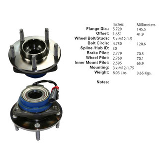 Centric® - C-Tek™ Wheel Bearing and Hub Assembly