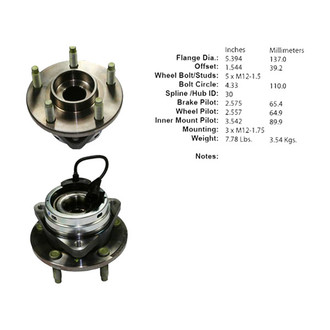 Centric® - C-Tek™ Wheel Bearing and Hub Assembly