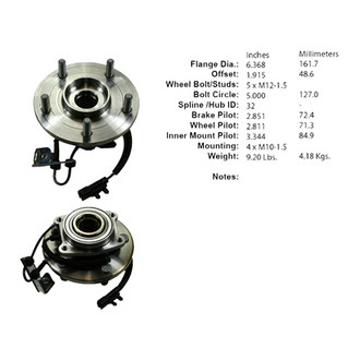 Centric® - C-Tek™ Front Passenger Side Standard Driven Wheel Bearing and Hub Assembly
