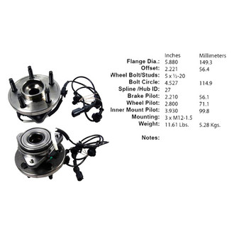 Centric® - C-Tek™ Wheel Bearing and Hub Assembly