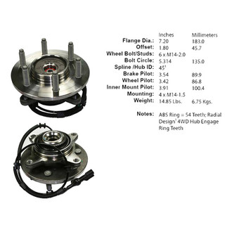 Centric® - Premium™ Wheel Bearing and Hub Assembly