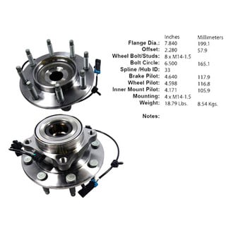 Centric® - C-Tek™ Front Passenger Side Standard Driven Wheel Bearing and Hub Assembly