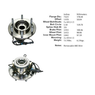 Centric® - C-Tek™ Wheel Bearing and Hub Assembly