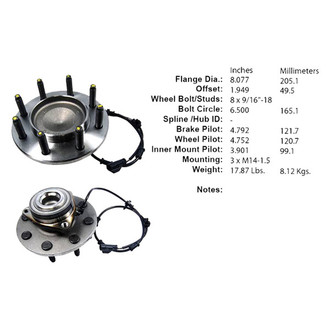 Centric® - C-Tek™ Front Passenger Side Standard Driven Wheel Bearing and Hub Assembly