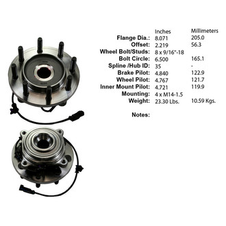Centric® - Premium™ Wheel Bearing and Hub Assembly