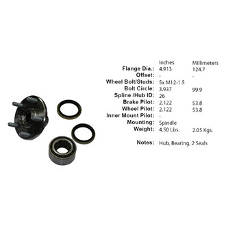 Centric® - C-Tek™ Front Driver or Passenger Side standard Wheel Hub Repair Kit