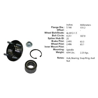 Centric® - Premium™ Wheel Hub Repair Kit