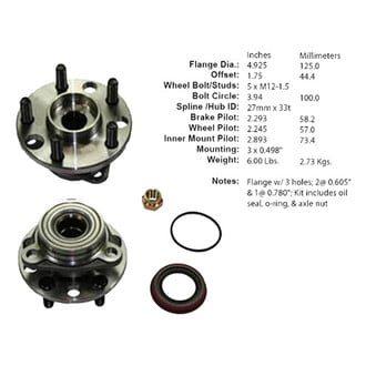 Centric® - C-Tek™ Wheel Hub Repair Kit