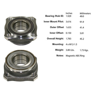 Centric® - Premium™ Wheel Bearing and Hub Assembly