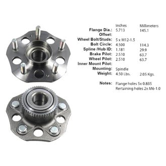 Centric® - C-Tek™ Wheel Bearing and Hub Assembly