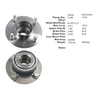Centric® - C-Tek™ Wheel Bearing and Hub Assembly