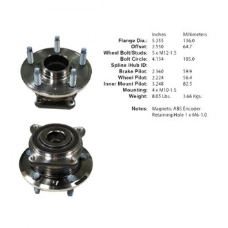 2012 chevy cruze wheel bearing