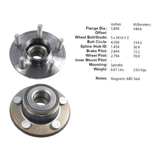 Centric® - C-Tek™ Wheel Bearing and Hub Assembly