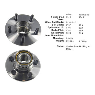 Centric® - C-Tek™ Wheel Bearing and Hub Assembly