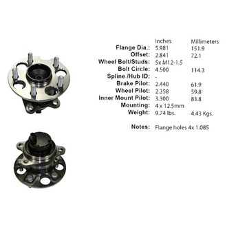 Centric® - C-Tek™ Wheel Bearing and Hub Assembly